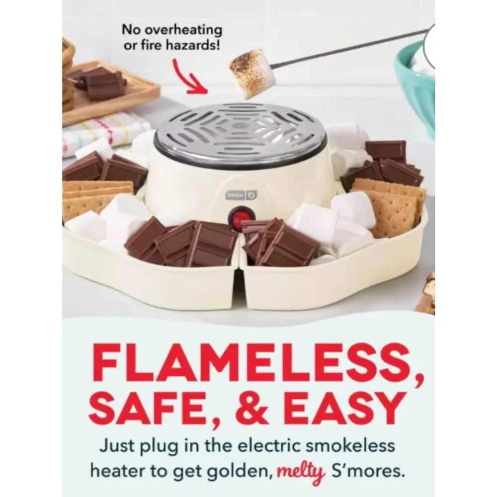 Smore Maker - Flameless Plug in LIKE NEW (Used Once) - White Tray